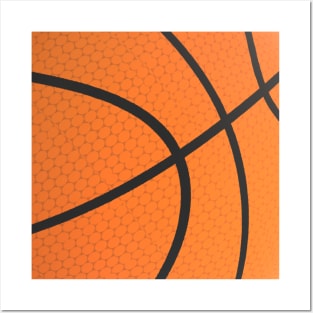 Abstract Weathered Basketball for Players and Fans Posters and Art